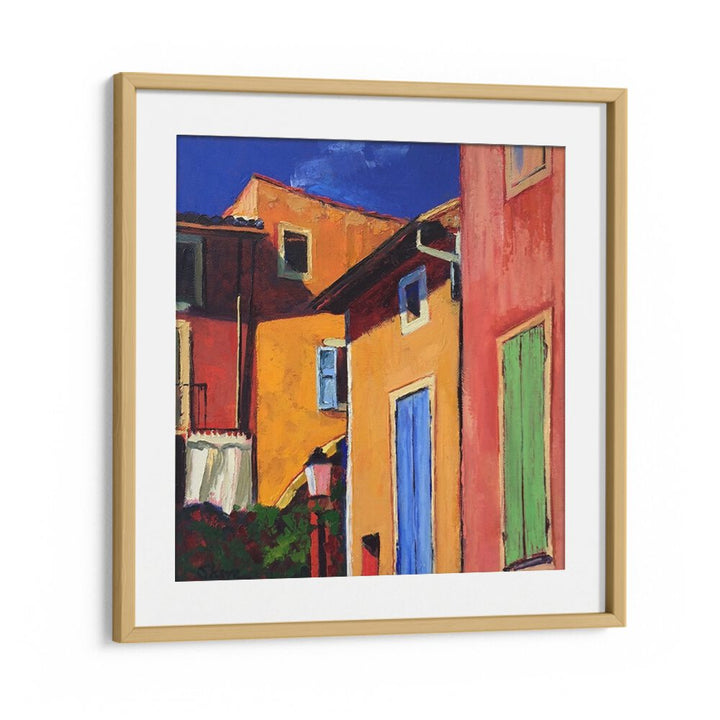 COLOURFUL HOUSES , LANDSCAPE PAINTINGS