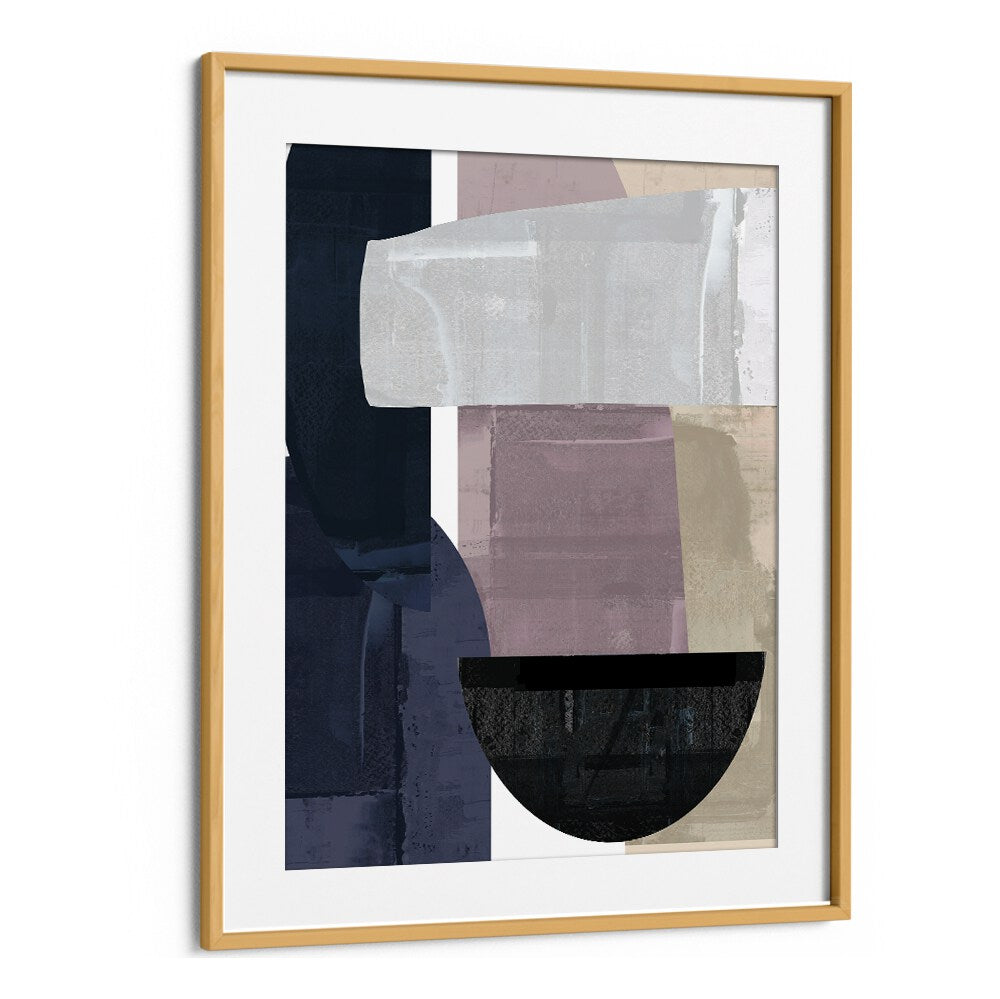 Stylish NAVY SHAPES II, ABSTRACT PAINTINGS featuring deep navy hues and geometric designs to enhance your decor.