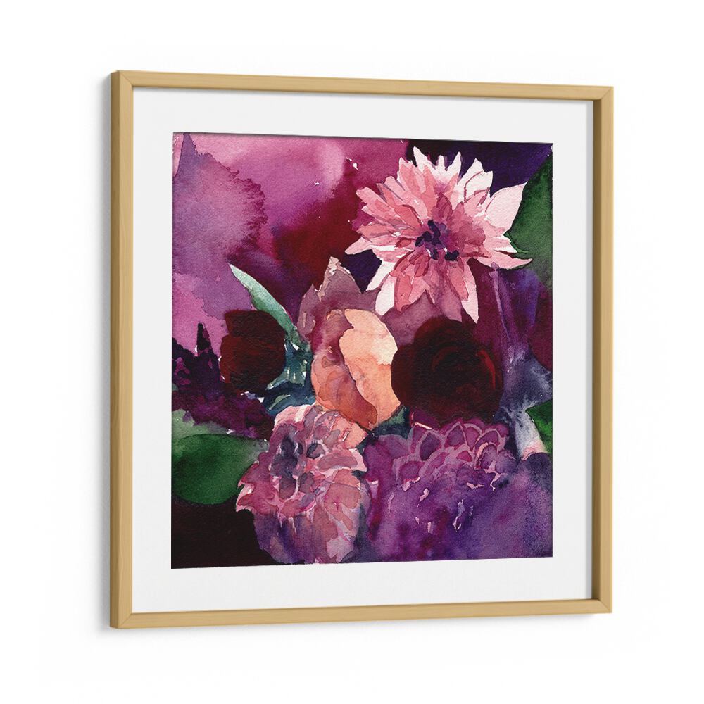 DAHLIAS SMALL , FLORAL FLOWER PAINTINGS
