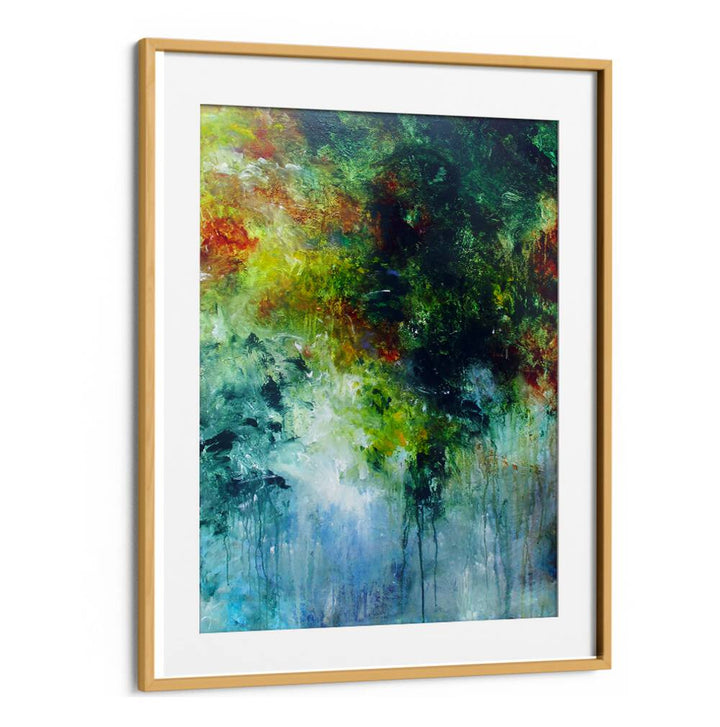 Captivating ABSTRACT DESIGN XV, ABSTRACT PAINTINGS blends colors and shapes for a sophisticated modern art experience.