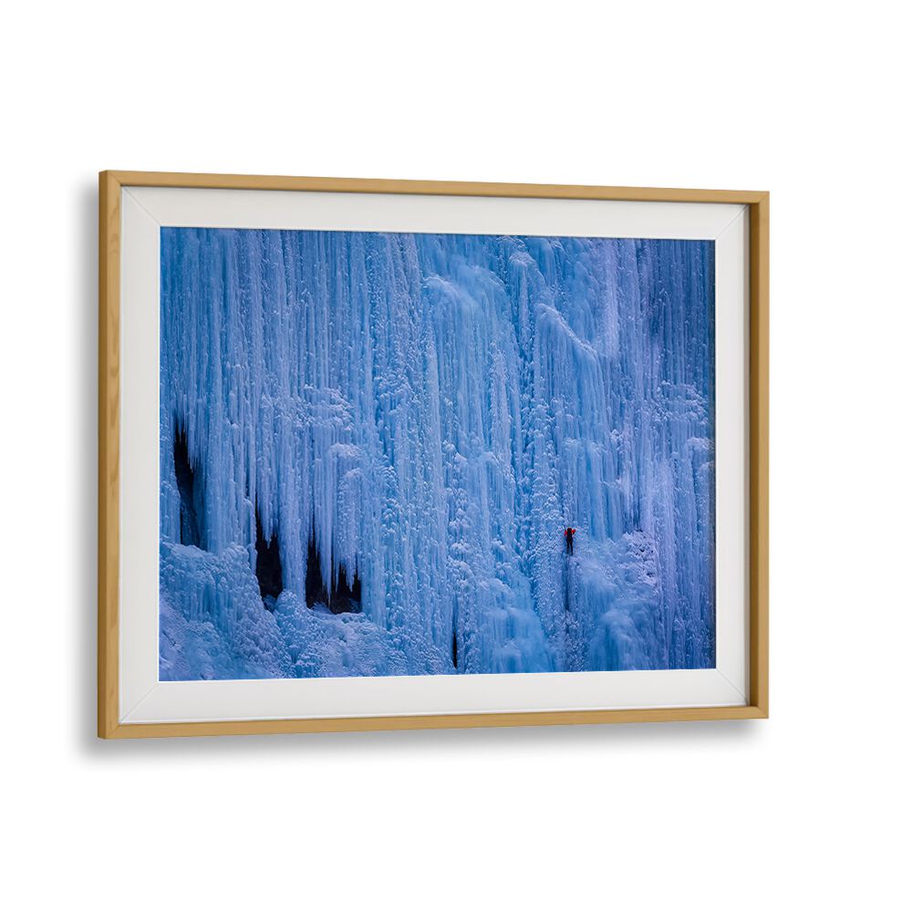 ICE CLIMBER BY MICHAEL ZHENG , LANDSCAPE PHOTO PRINTS