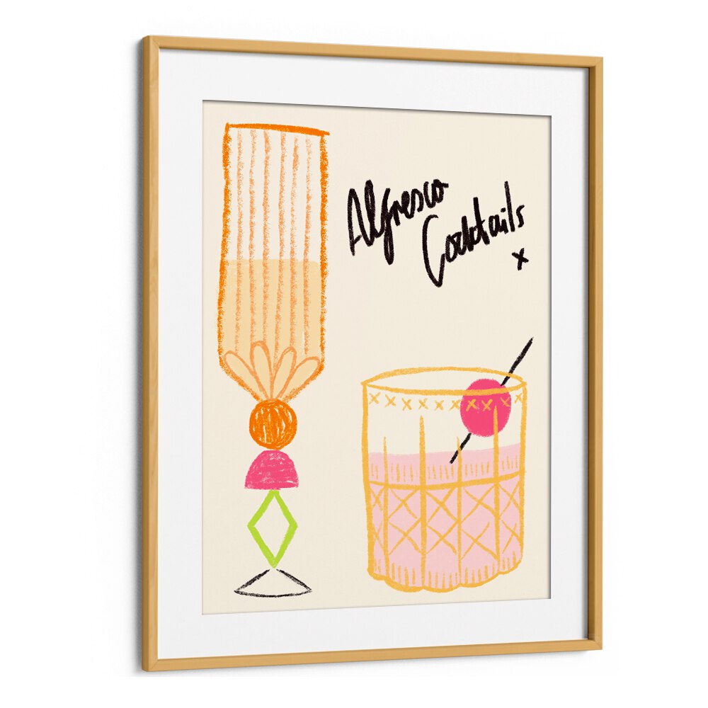 ALFRESCO COCKTAILS BY DUCHESS PLUM , BAR POSTERS , BAR ART PRINTS