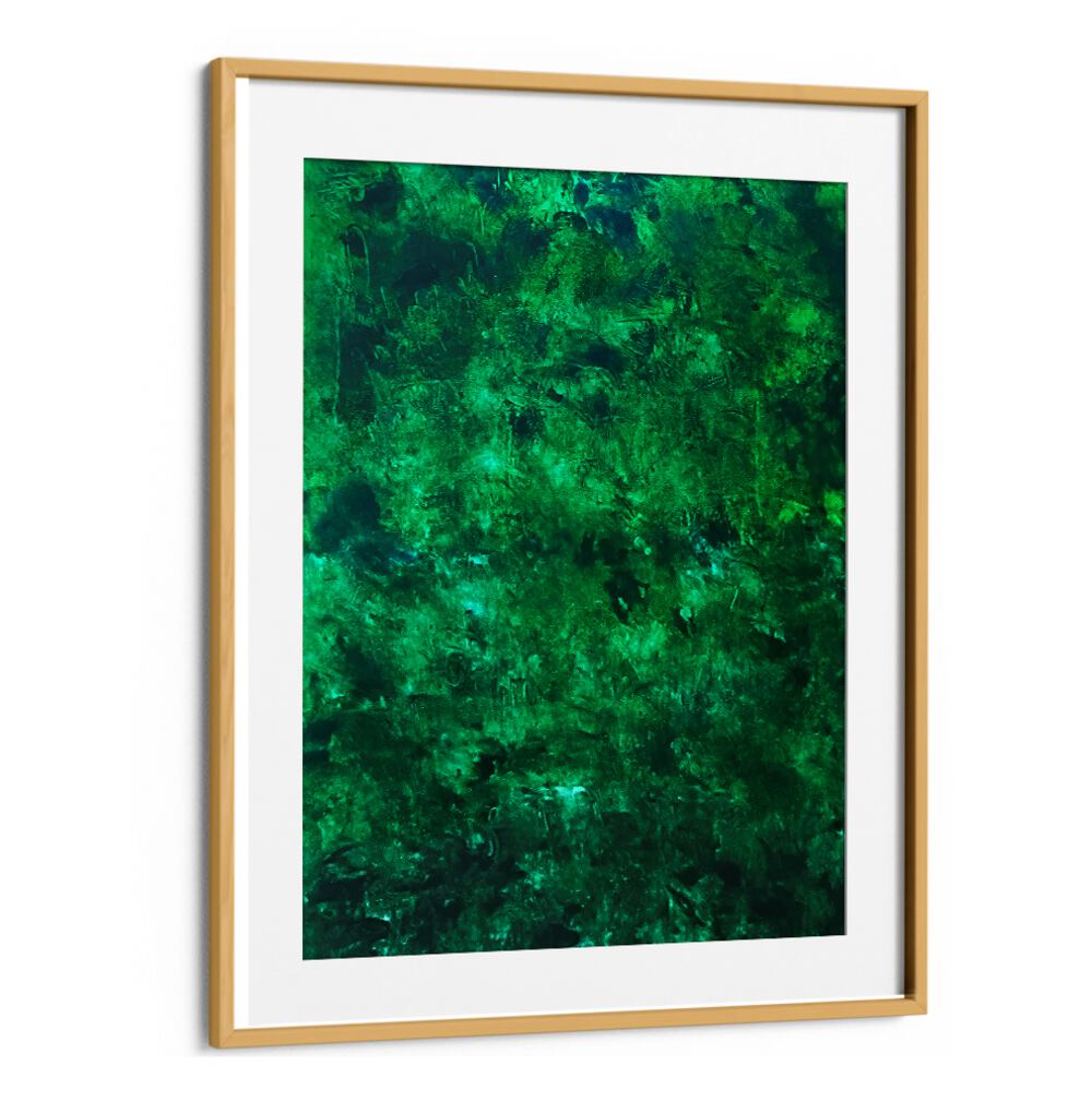 Elegant ABSTRACT DESIGN XII, ABSTRACT PAINTINGS in rich green hues, perfect for enhancing any sophisticated space.