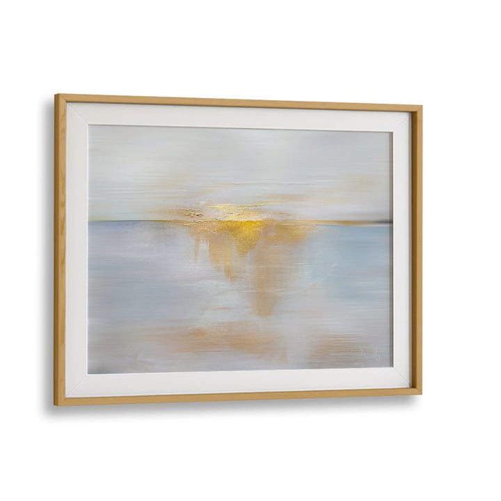 Vibrant SEA SUN, ABSTRACT PAINTINGS showcase fluid forms and warm colors, capturing the essence of the sea.