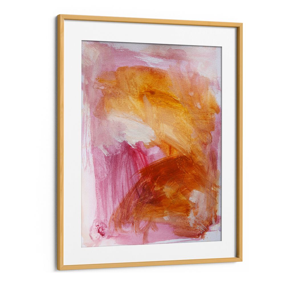 Abstract painting titled "LOVE & MERCY" featuring warm colors, perfect for enhancing your space with love.