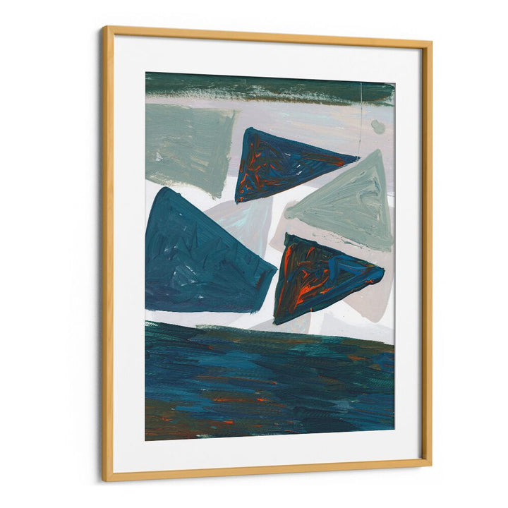 Stylish MIRRORED MOUNTAINS, ABSTRACT PAINTINGS framed art piece perfect for enhancing your home decor with elegance.