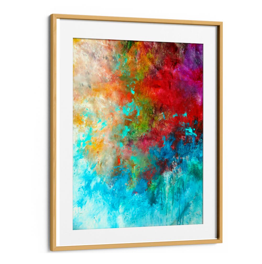 Vibrant ABSTRACT DESIGN IX, ABSTRACT PAINTINGS showcasing a captivating blend of colors to elevate your space.
