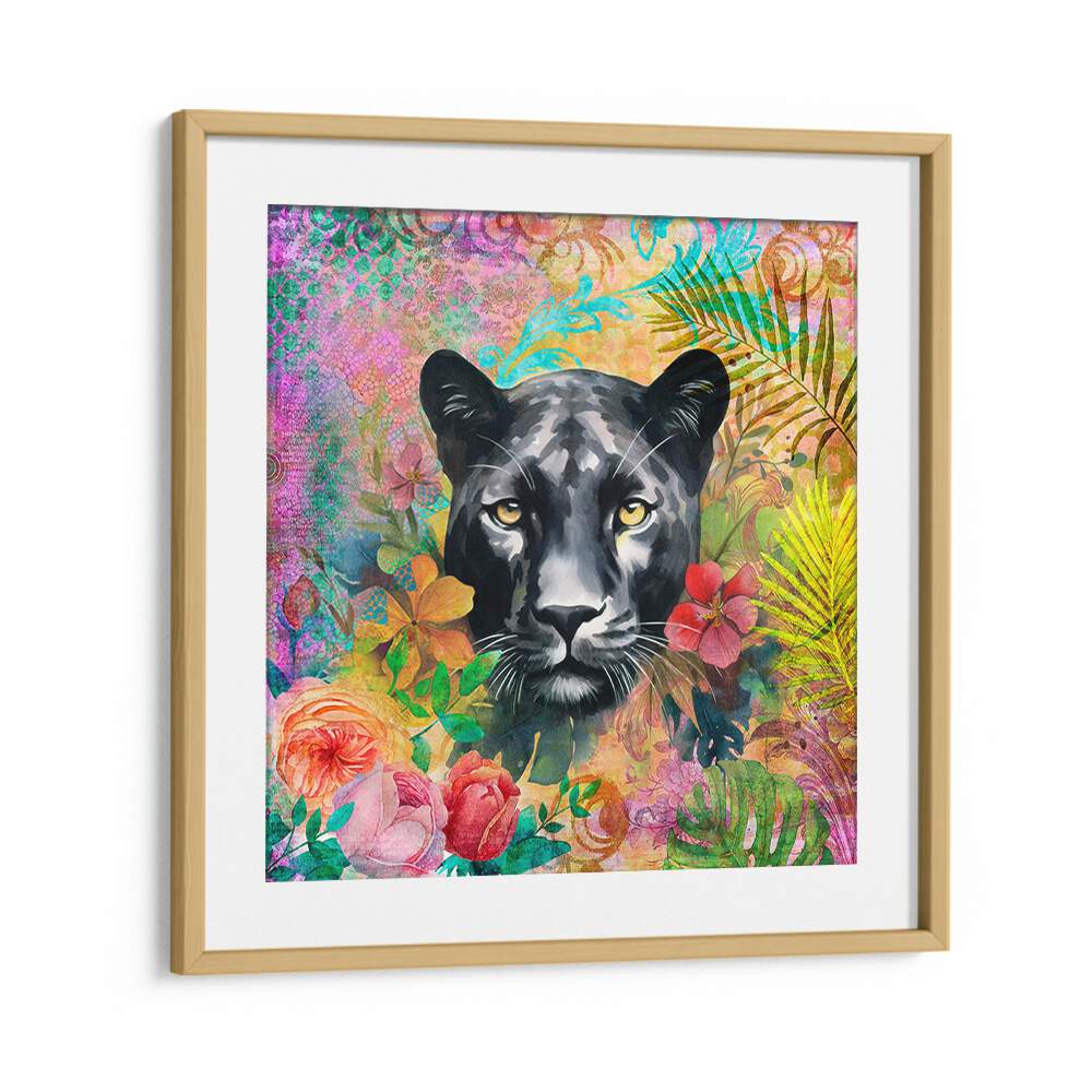 CHEETAH TROPICAL GARDEN III BY ANDREA HAASE , WILDLIFE POSTERS, WILDLIFE PAINTINGS