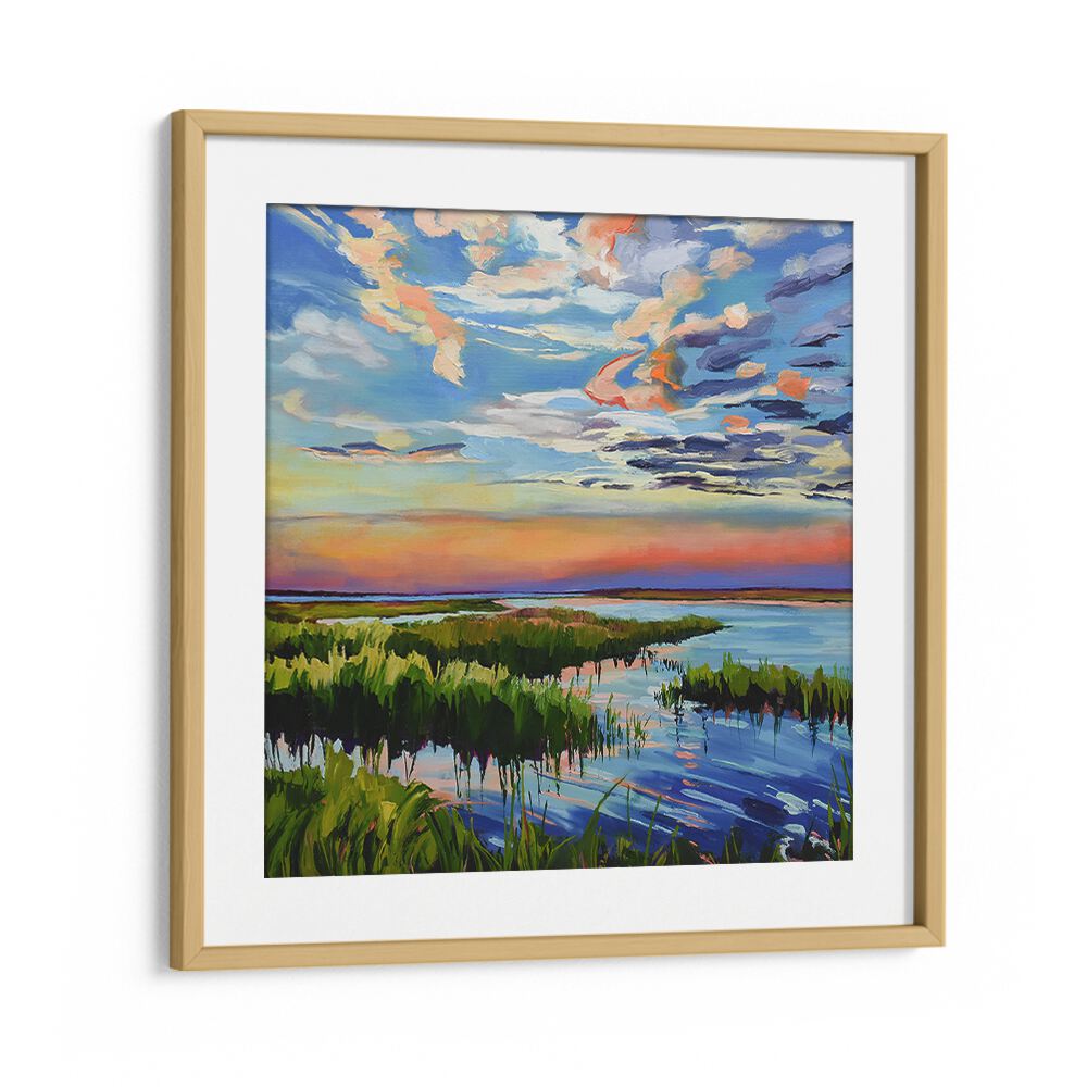COLOURFUL OF SUNSET , BEACH PAINTINGS