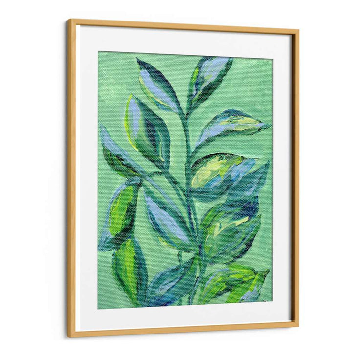 GREEN FOLIAGE , FLORAL FLOWER PAINTINGS