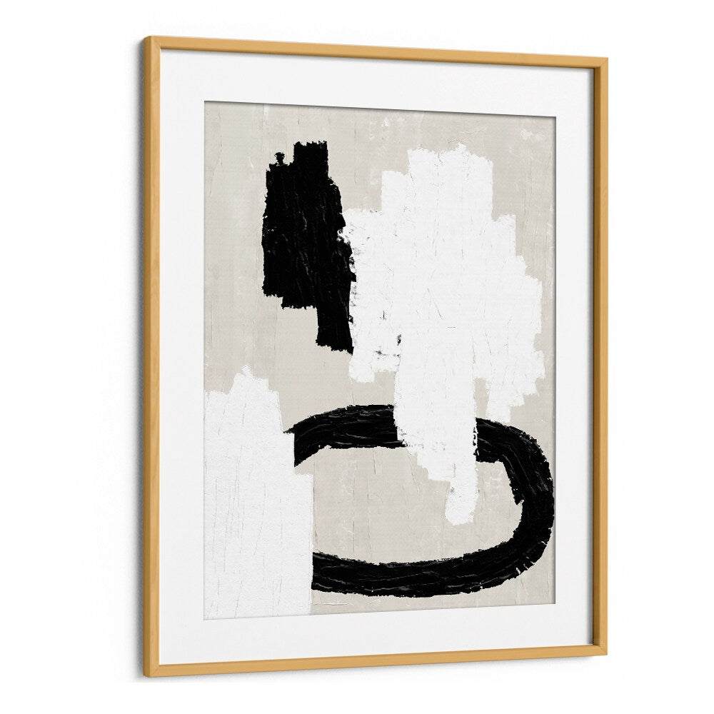 ABSTRACT BEIGE AND BLACK PAINTING , ABSTRACT PAINTINGS