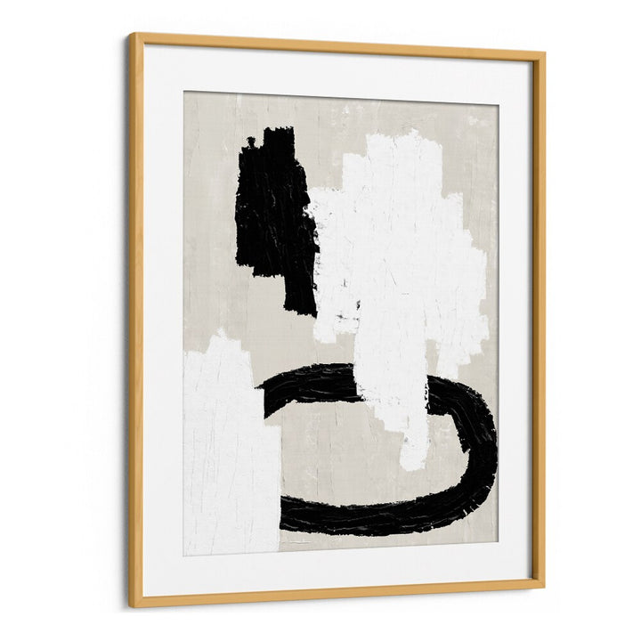 ABSTRACT BEIGE AND BLACK PAINTING , ABSTRACT PAINTINGS