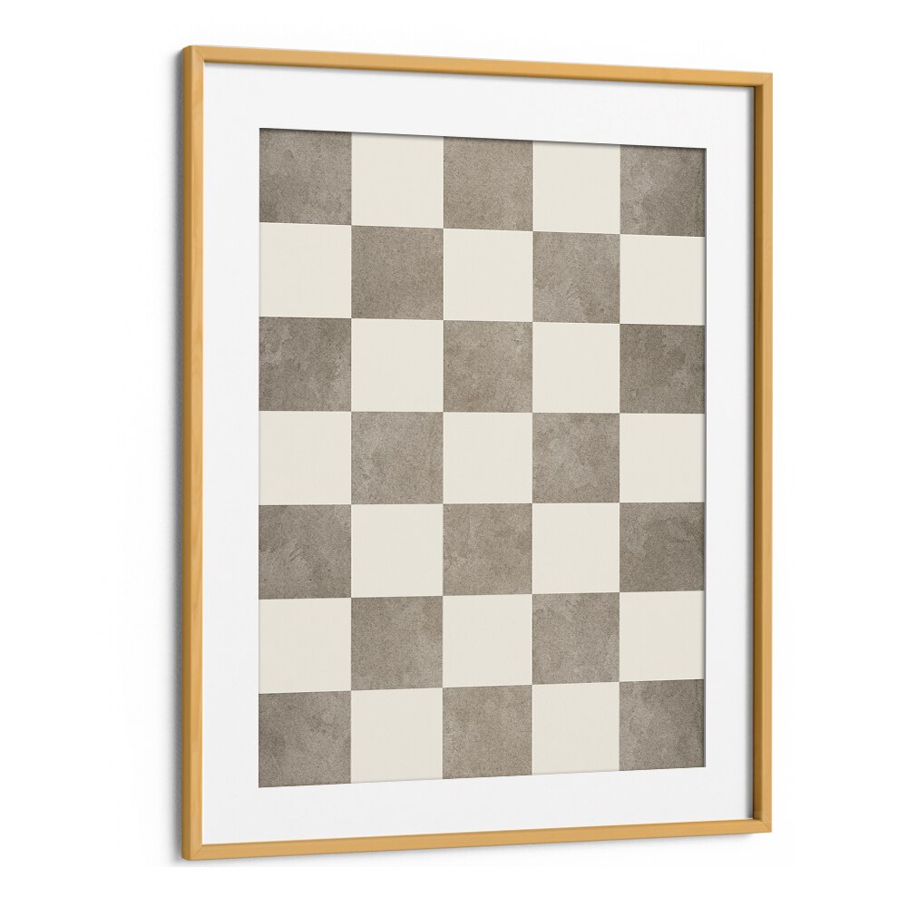 Stylish GEOMETRIC RHYTHM art print featuring a modern checkerboard design, perfect addition to GEOMETRIC ART PRINTS collection.