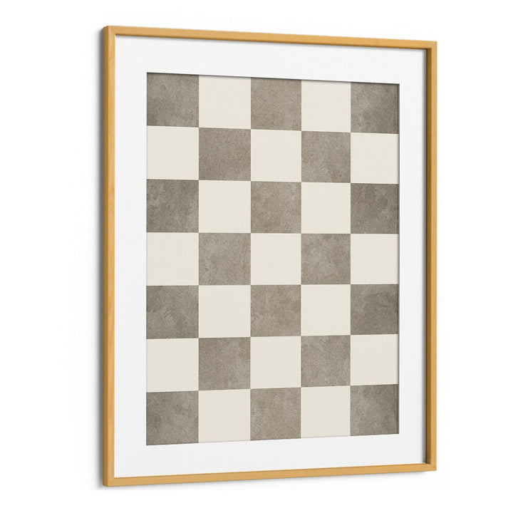 Stylish GEOMETRIC RHYTHM art print featuring a modern checkerboard design, perfect addition to GEOMETRIC ART PRINTS collection.