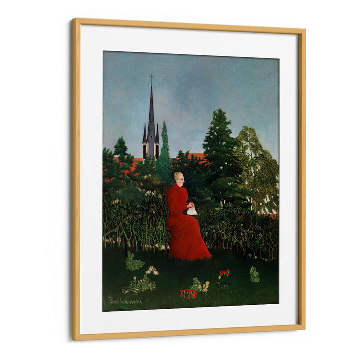 WOMAN IN A LANDSCAPE (1893–1896) , VINTAGE PAINTINGS