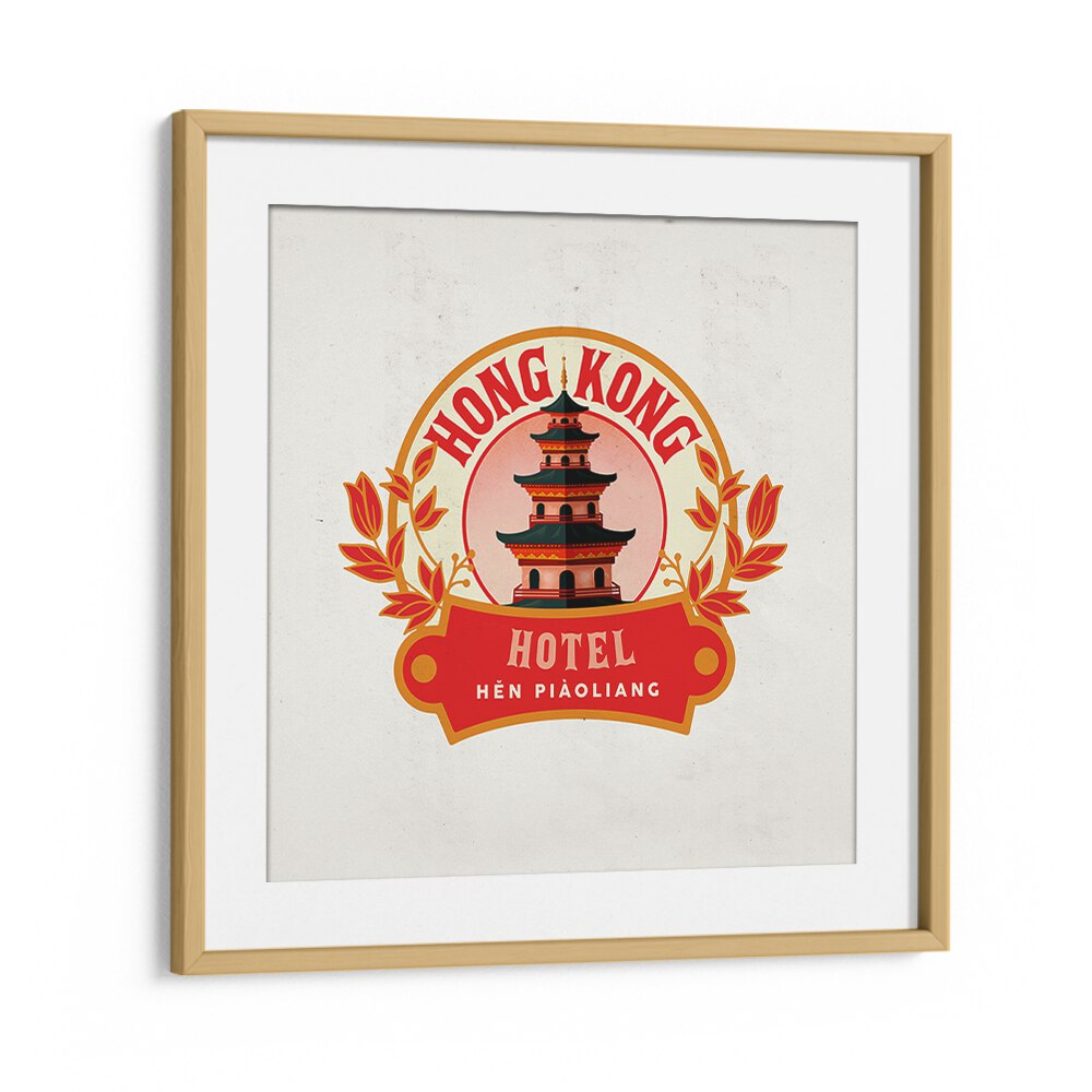 HONG KONG CHINA HOTEL POSTER BY THE WHISKEY GINGER , TRAVEL POSTERS