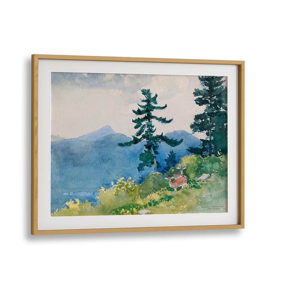 NORTH WOODS CLUB, ADIRONDACKS , VINTAGE PAINTINGS
