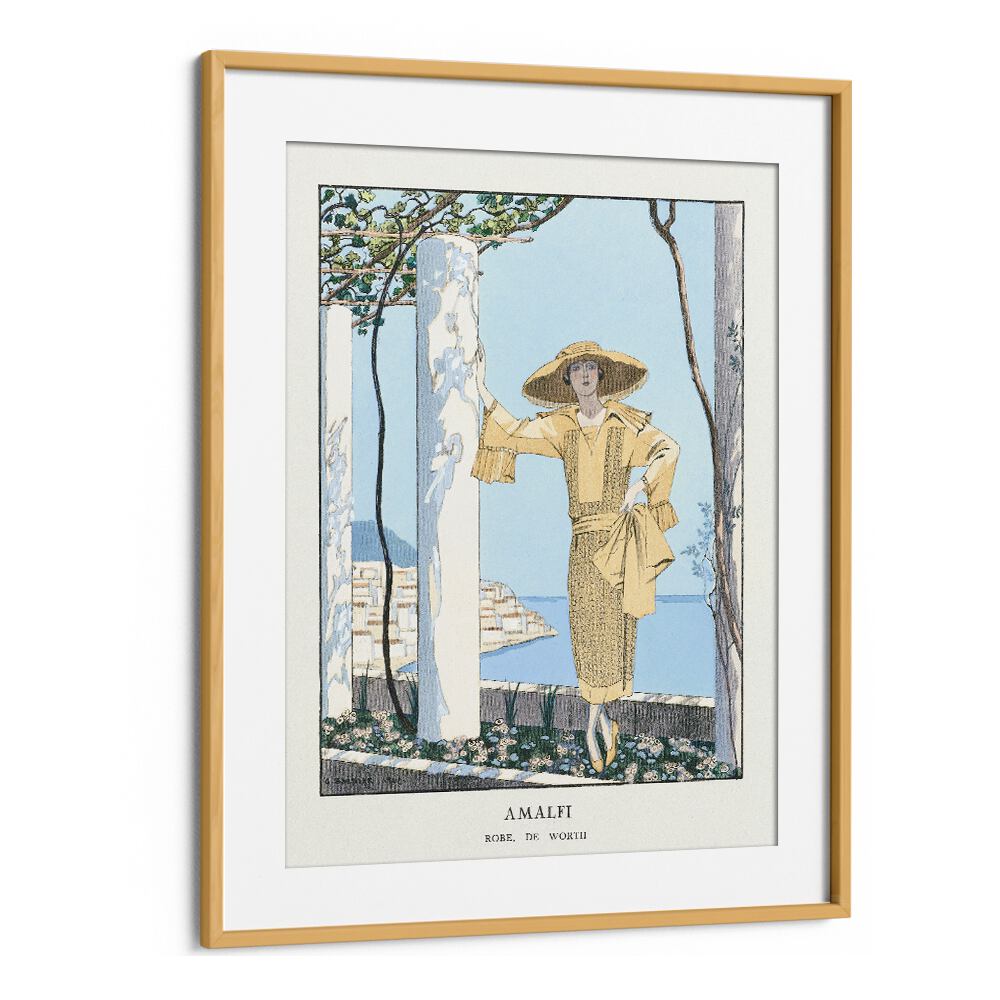 AMALFI. ROBE DE WORTH FROM GAZETTE DU BON TON (1922) , VINTAGE PAINTINGS