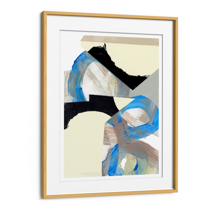 Stunning BLUE NEUTRAL BEIGE I, ABSTRACT PAINTINGS showcase calming blue and beige tones, enhancing any decor.