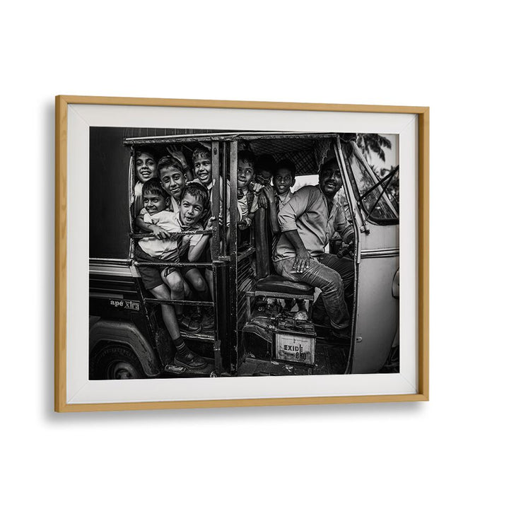 Vibrant TUK TUK CHILDREN WAGON photography prints showcasing joyful children in a lively scene. Perfect for art lovers!
