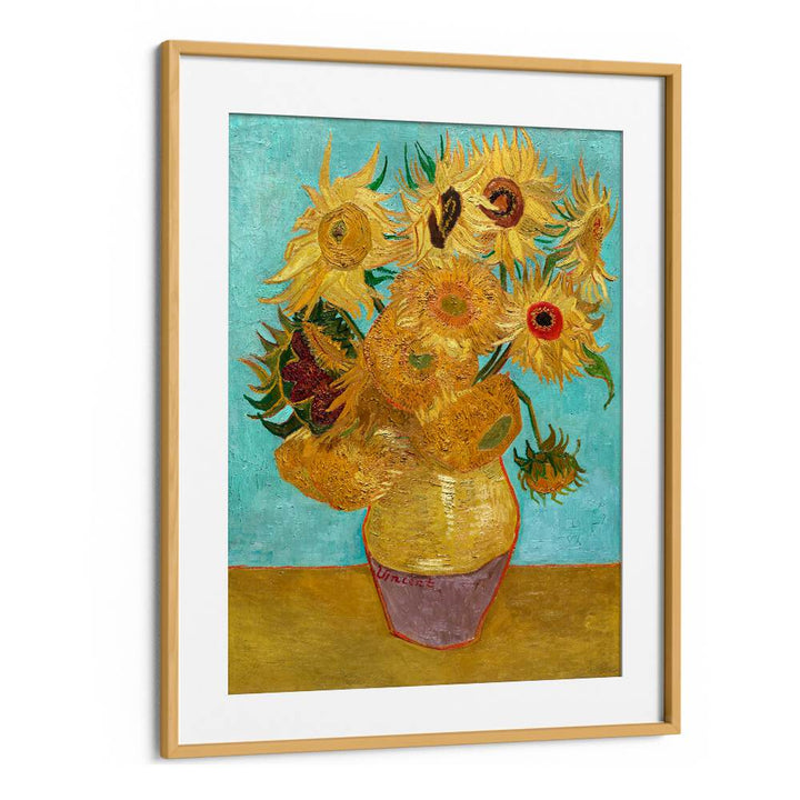 VINCENT VAN GOGH'S VASE WITH TWELVE SUNFLOWERS (1888–1889), VINTAGE PAINTINGS