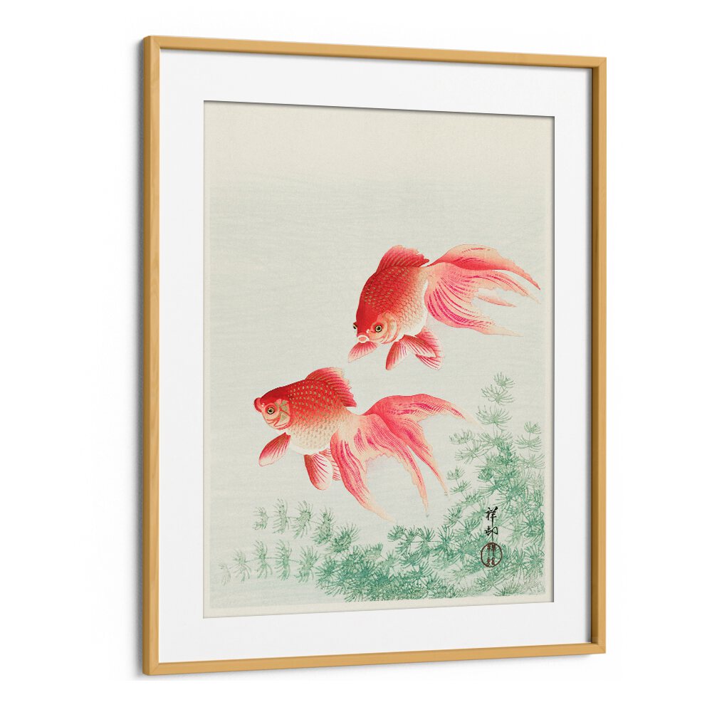 TWO VEIL GOLDFISH (1926)  , JAPANESE PAINTINGS , JAPANESE ART PRINTS