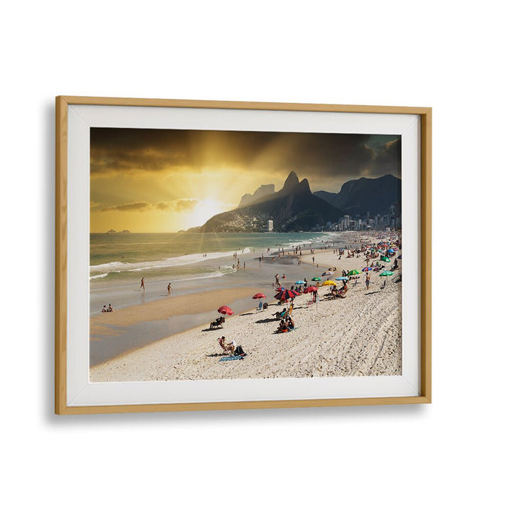 IPANEMA BEACH AT SUNSET , BEACH PAINTINGS