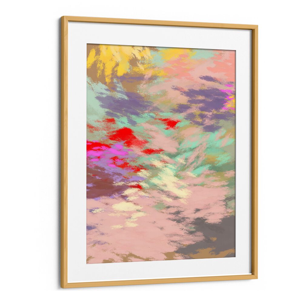 Colorful abstract painting from the LAZY SUMMER DAYS III collection, perfect for enhancing relaxation and tranquility.
