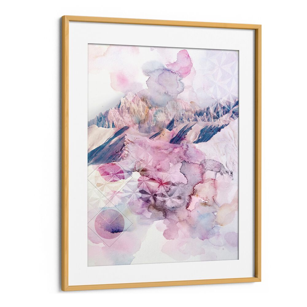 DUSK I, ABSTRACT PAINTINGS features soft pastels in a dreamy landscape, perfect for enhancing any space.