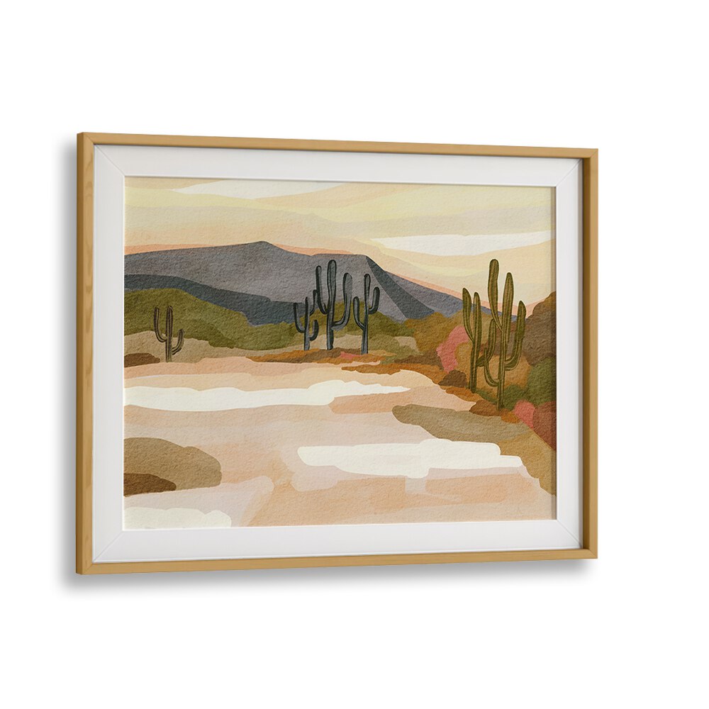 ROCKY HILL AND CACTUS , LANDSCAPE PAINTINGS