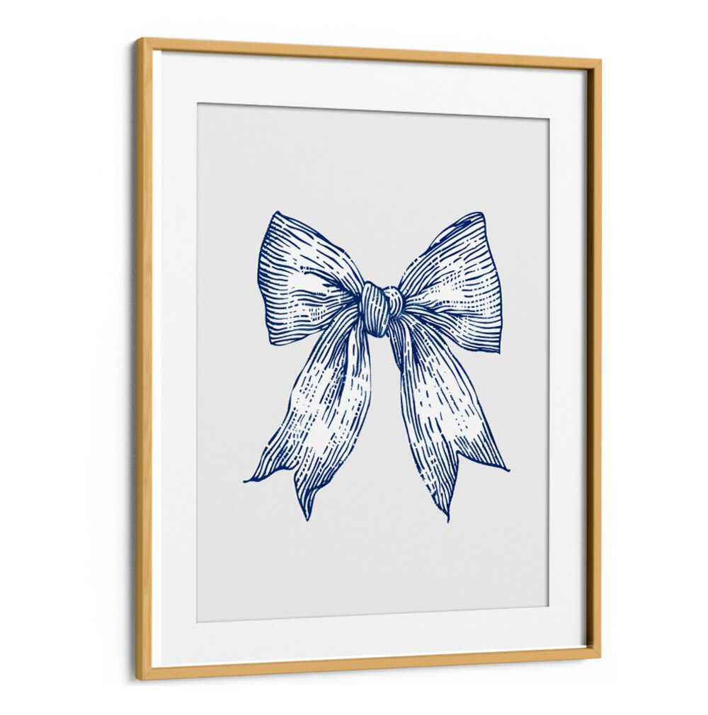 DARK BLUE COASTAL STRIPED BOW