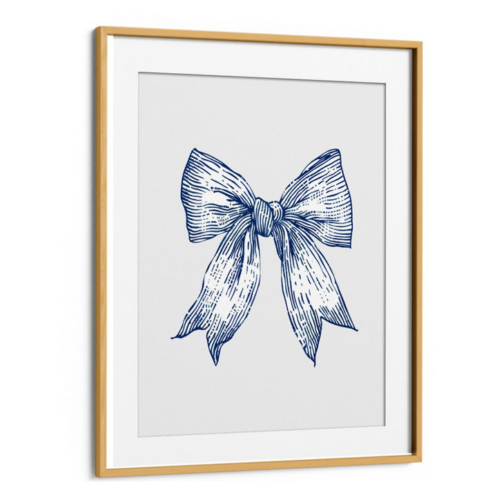 DARK BLUE COASTAL STRIPED BOW