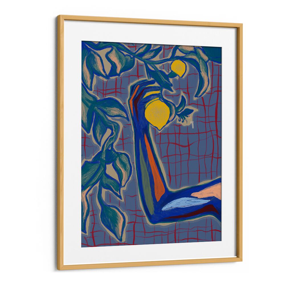 Brighten your kitchen with the vibrant WITH THE SUN, KITCHEN POSTERS featuring artistic fruit designs.