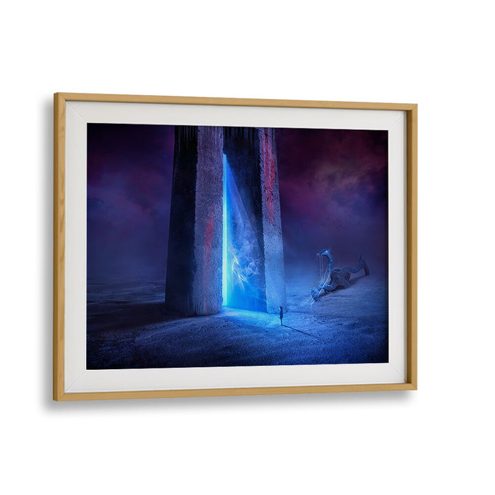 Surreal TIME GATE, PHOTOGRAPHY PRINTS showcase a mystical doorway in a captivating landscape, perfect for art lovers.