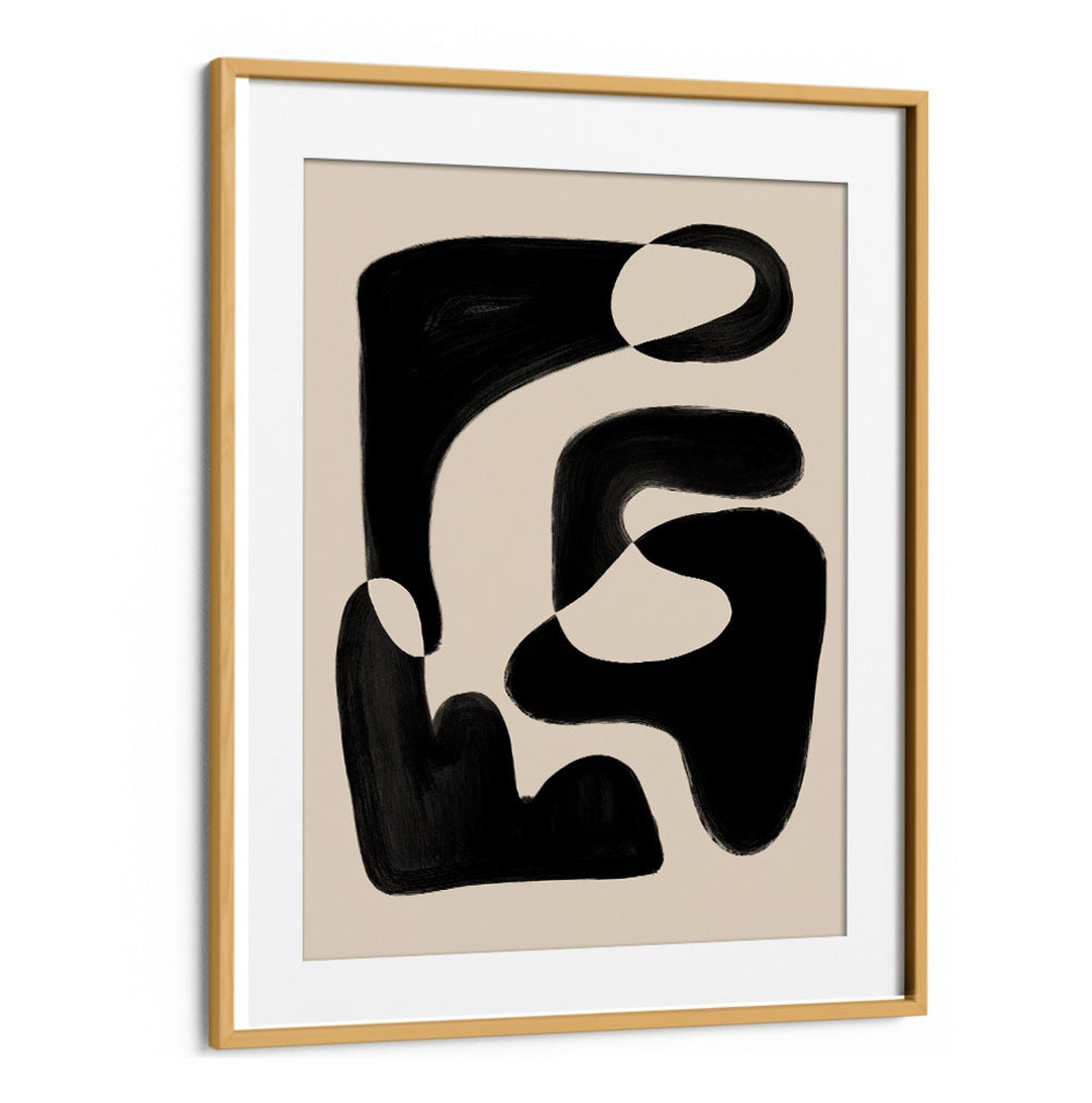 Elegant ABSTRACT BEIGE BLACK, ABSTRACT PAINTINGS showcasing a modern blend of beige and black hues for stylish decor.
