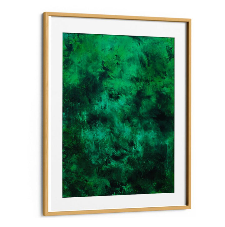 Vibrant green tones in A TASTY, ABSTRACT PAINTINGS elevate any space with modern artistry and dynamic forms.