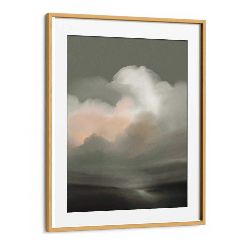 Elegant TEMPESTA, ABSTRACT PAINTINGS featuring soft clouds and muted tones, perfect for enhancing any living space.