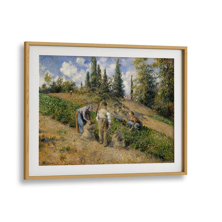 THE HARVEST, PONTOISE (1881) , VINTAGE PAINTINGS