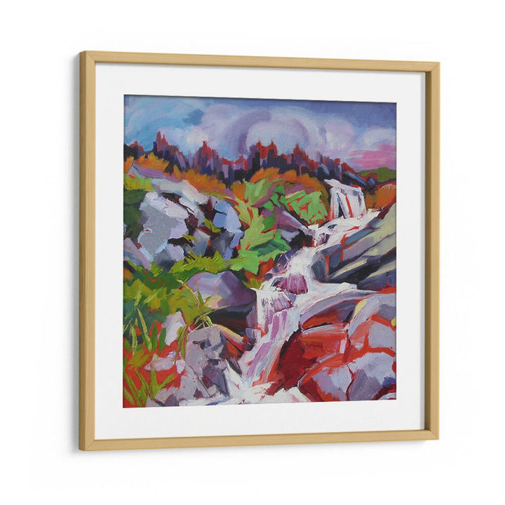 WATERFALL , LANDSCAPE PAINTINGS
