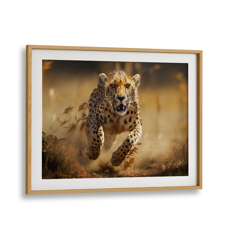 HUNTING CHEETAH, PHOTOGRAPHY PRINTS showcase a stunning cheetah in motion, capturing wild beauty for your decor.
