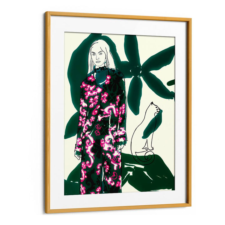 Elegant fashion illustration from CATWALK NO XVIII, PORTRAITS, showcasing modern style and artistic flair.