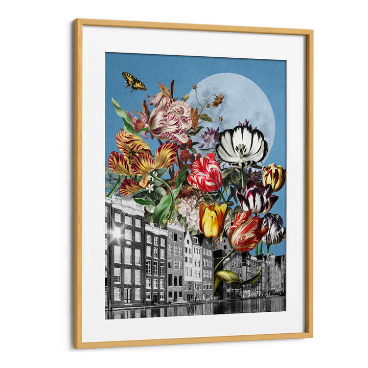 TULIPS AND BUTTERFLIES , SURREAL ART PRINTS