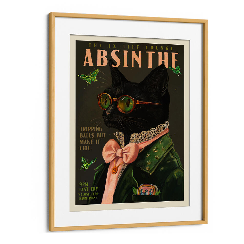 ABSINTHE CAT ALCOHOL , BAR & CAFE ART