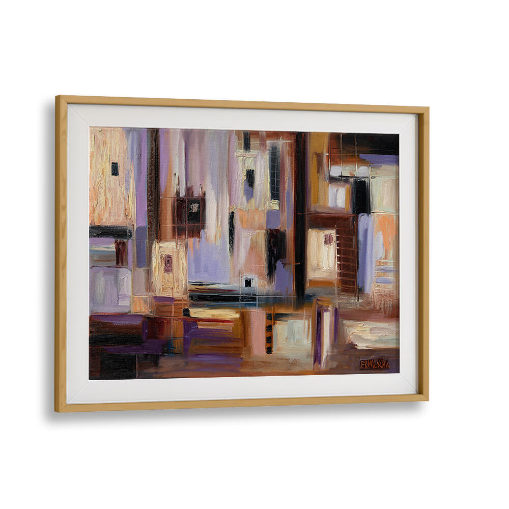 ABSTRACT CITY , MODERN IMPRESSIONISM PAINTINGS