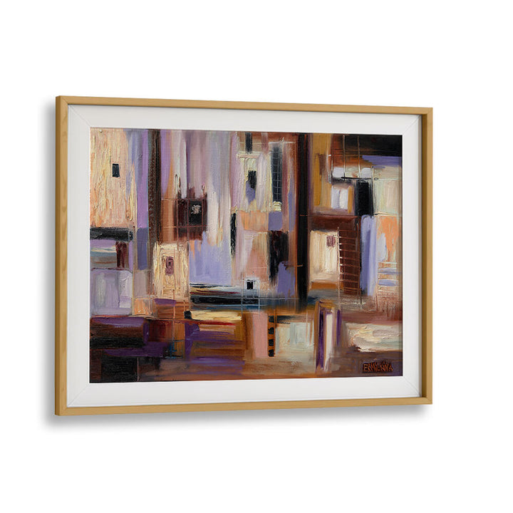 ABSTRACT CITY , MODERN IMPRESSIONISM PAINTINGS