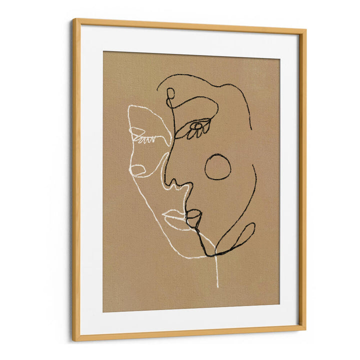 ABSTRACT FACES , LINE ART PAINTINGS