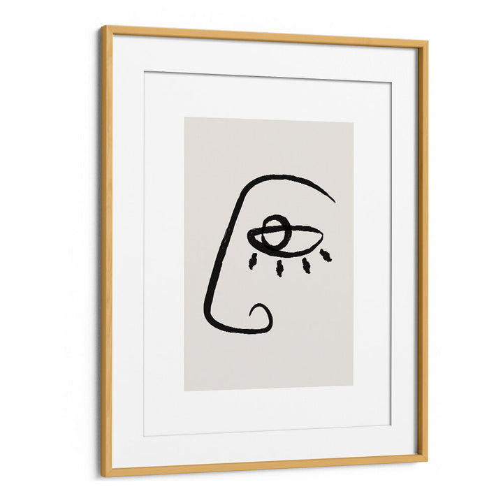 ABSTRACT FACE II , LINE ART PAINTINGS