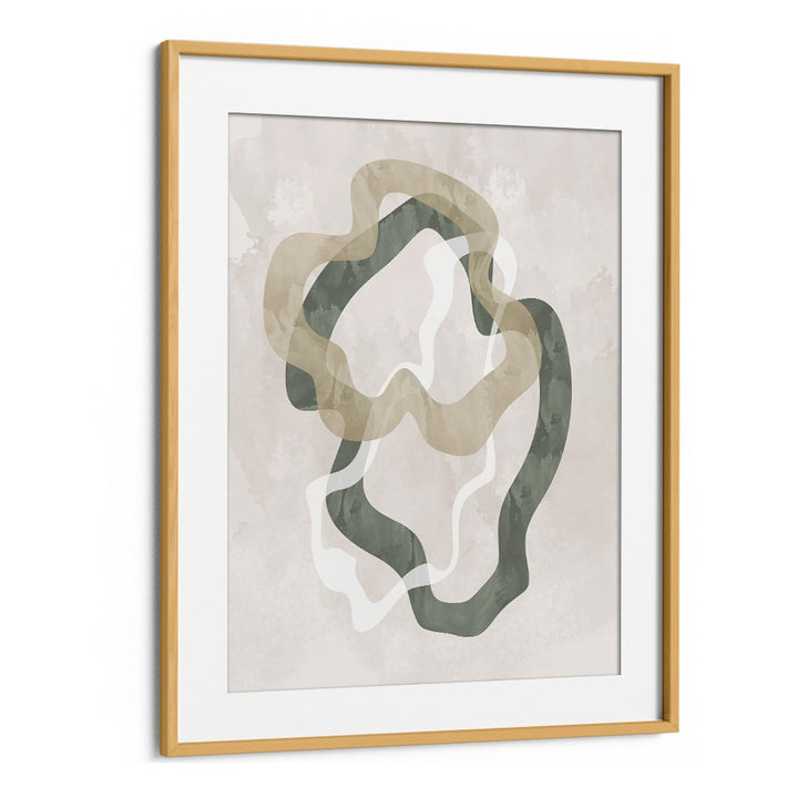 Contemporary ABSTRACT GREEN FORMS II, ABSTRACT PAINTINGS featuring vibrant greens and geometric shapes for your space.