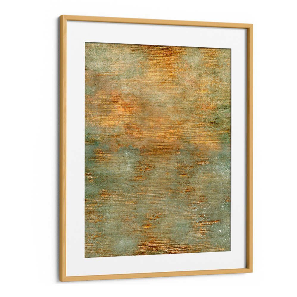 ABSTRACT GREEN GOLD ART , ABSTRACT PAINTINGS
