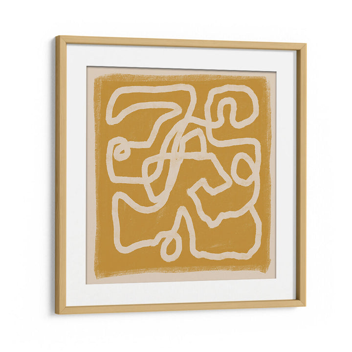 ABSTRACT LINES GOLD , LINE ART PAINTINGS